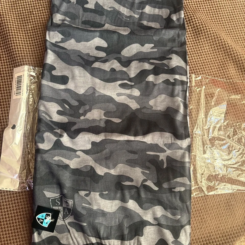 Kids Frost Tech Face Shield - Gray Camo